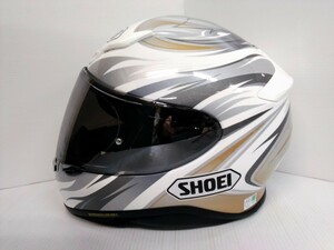 ショウエイ　SHOEI　フルフェイスヘルメット　Z-7　Lサイズ　59cm　ホワイト系　バイク用品　現状渡し　部品取り　ジャンク品