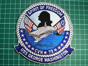 (再:ラスト1枚)【艦艇パッチ】アメリカ空母 CVN-73 USS GEORGE WASHINGTON(ジョージ・ワシントン）R18