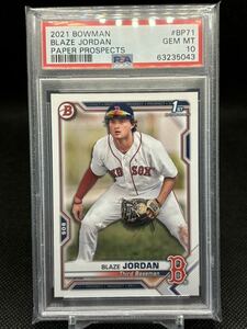 [Blaze Jordan] PSA 10 2021 bowman プロスペクト ボストン レッドソックス