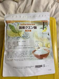 クエン酸　1kg1袋　国産　結晶　クエン酸と重曹sと重曹単品別出(炭酸水作れ効果動画多数有) 2026/03 在庫3袋　送料負担別1-2で出　パケ2迄