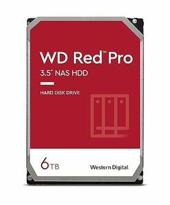 【国内正規代理店品】WD HDD 内蔵ハードディスク 3.5インチ 6TB WD Red Pro NAS用 WD6003FFBX SAT　(shin