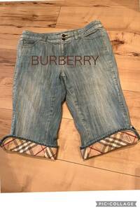 BURBERRY バーバリー ロールアップデニム　大きいサイズ（44サイズ）　ハーフパンツ