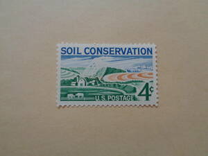 アメリカ切手　1959年　Soil Conservation（土壌保全）　4c