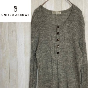 UNITED ARROWS BLUE LABEL★ユナイテッドアローズブルーレーベル★メンズ ウール 長袖 ニット★サイズL　727-20