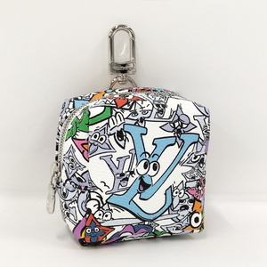 【中古】LOUIS VUITTON ビジューサック スクエアード ポーチ モノグラム コミック マルチカラー M01049