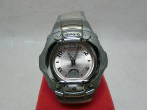 【№1136-O6004RK】中古品：CASIO カシオ BABY-G ベビーG 腕時計 BGT-3010CS ウェーブセプター ピンク シルバー 