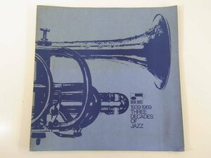 【英語冊子1冊】 THREE DECADES OF JAZZ 1939 1969 BLUE NOTE 大型冊子 31cm×31cm 8ページ ジャズ ブルーノート・レコード ※冊子のみ