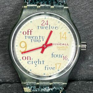 SWATCH スウォッチ MUSICALL ミュージカル JAM SESSION ジャムセッション AG1995 SLM110 腕時計 アナログ クオーツ 2針 新品電池交換済み