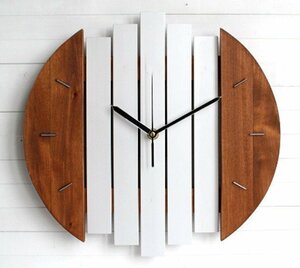 掛け時計 壁時計 インテリア シック ヴィンテージ 木琴風 シンプル 北欧風 ヨーロピアン アナログ 木製 おしゃれ