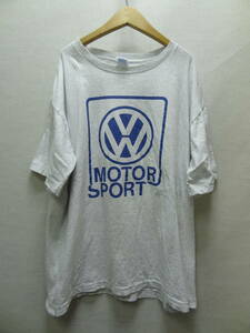 全国送料無料 アメリカ USA 古着 フォルクスワーゲン VW MOTOR SPORT メンズ 半袖ロゴプリント Tシャツ L 