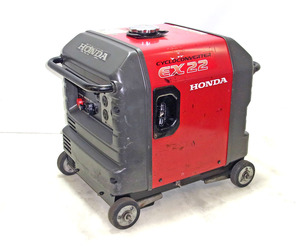 おすすめ商品◎HONDA EX 22 防音 サイクロコンバーター搭載 発電機 2.2kVAガソリン エンジン【動作 確認済】 (ビデオがあります)