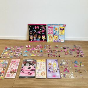 新品あり　かわいいぷくぷく着せ替えシール大量セット　女の子着せ替え人形もこもこシール、3D洋服、おしゃれ小物お化粧ドレスモデルモデル