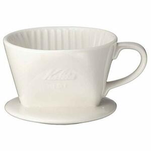 カリタ Kalita コーヒー ドリッパー 陶器製 1~2人用 ホワイト 101-ロト #01001