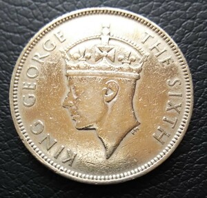 イギリス領モーリシャス １ルピー 1951年 ジョージ6世 古銭 コイン i4659