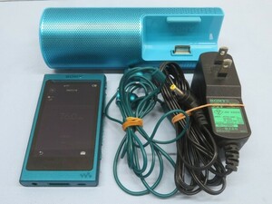 16GB■SONY NW-A35 デジタルオーディオプレーヤー WALKMAN ブルー ソニー イヤホン アダプター ドックスピーカー付き 動作品 93624■！！