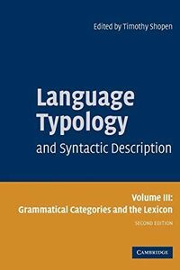 [A12281740]Language Typology and Syntactic Description (Language Typology &