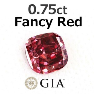【 GIA 鑑定書付 】世界最高品質 0.75ct FANCY RED 天然 レッドダイヤモンド ルース ファンシーレッド