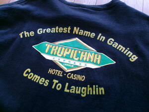 レア 90s～00s ビンテージ tropicana express laughlin hotel casino トロピカーナ ホテル カジノ 両面プリントTシャツ USA製 XL