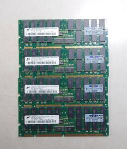 KN4305 【ジャンク】 Micronメモリ★PC133R-333-542-Z★1GBx4枚 計4GB