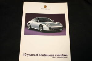 ★2004年モデル ポルシェ911 40周年記念車(40 years of continuous evolution) 日本語版カタログ+価格表 The 911 anniversary edition