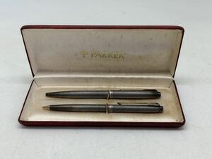 PARKER パーカー ボールペン シャーペン セット 外箱付属 動作未確認 STERLING SILVER 銀無垢 