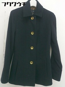 ◇ M premier エムプルミエ ウール ショート丈 長袖 コート サイズ 36 ブラック レディース