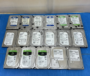 ●パソコン PC HDD ハードディスク 内蔵 まとめ 17点 容量不揃い Western Digital Seagate TOSHIBA HITACHI 動作未確認 ジャンク扱い品●