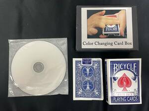 【G97】Color Chabging Card Box　カラーチェンジングカードボックス　デック　クローズアップ　ＤＶＤ　ギミック　マジック　手品