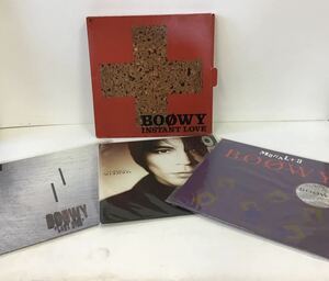 ○営KU022-A4S60【埼玉発】レコード4点まとめ　邦楽ポップス INSTANT LOVE MORAL+3 LAST GIGS FLOWERS for ALGERNON 氷室京介 BOOWY