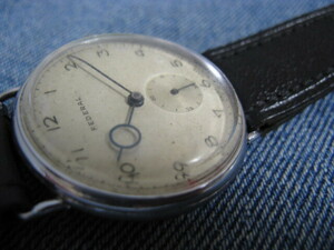 1940年代 FEDERAL 大型ブレゲブルースチール針 スイス製アンティーク手巻腕時計 稼働品 注油済み 
