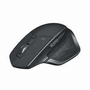 ロジクール ワイヤレスマウス 無線 マウス MX Master 2S MX2100sGR Unifying Bluetooth 高速充電式 FLOW対応 7ボタン (中古品)　(shin