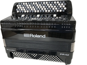 【動作保証】 Roland FR-4XB BK V-accordion 右92 左120 ボタン 鍵盤 同時発音 128音 電子 アコーディオン 鍵盤 楽器 中古 美品 S8782690