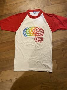 80s VINTAGE DisneyラングランTシャツEPCOTディズニー半袖Tシャツ ビンテージ International