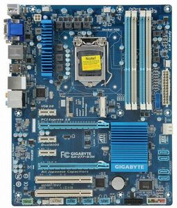 GIGABYTE GA-Z77-D3H LGA 1155 Intel Z77 HDMI SATA 6Gb/s USB 3.0 ATX Intel Motherboard