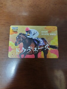 ☆使用済み☆ドウデュース　クオカード　有馬記念