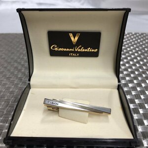 【中古現状品/KSS】GIOVANNI VALENTINO ジョバンニバレンチノ ネクタイピン ゴールド×シルバー タイピン メンズ アクセサリー　MZ0426