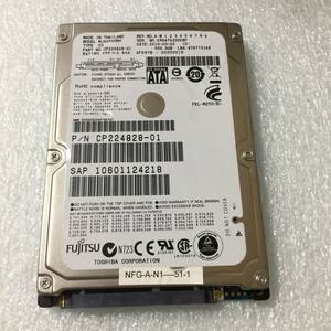 ★2580時間 FUJITSU MJA2500BH 2.5インチHDD『正常判定』500GB