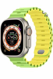 Apple Watchオーシャンバンド スポーツ アップルウォッチ バンド ベルト バックル付きの柔らかいシリコンバンド42/44/45/49mm 新入荷