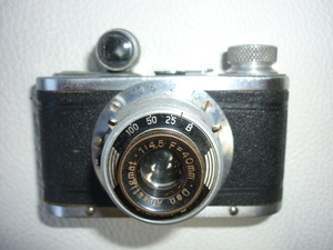 ■幻極希少 美品 完動品 1947年発売（昭和22年）純正革製ケース付！ダン35 DAN35Ⅰ型（初期型） 萩本商会 豆カメラ