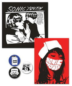 ★ソニック ユース バッヂ + ステッカー Sonic Youth Pack 正規品 Goo nurse バッジ オルタナ