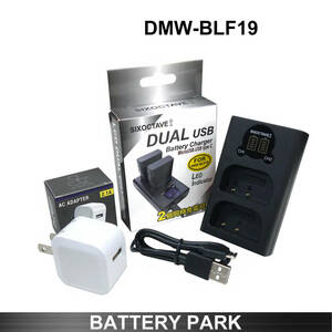 Panasonic DMW-BLF19E / DMW-BLF19 SIGMA BP-61 対応互換LCD充電器 2.1A高速ACアダプター付 Lumix DMC-GH3 DMC-GH4 DC-GH5 SIGMAsd Quattr