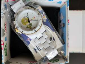 70周年記念ムーミン腕時計 スナフキン ハイブリッド セラミックウォッチ ホワイト 未使用