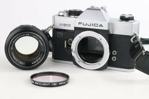 Fujica フジカ ST801 フィルム一眼レフカメラ シルバー + 富士フィルム EBC FUJINON 50mm F1.4 標準レンズ【難あり品】★F