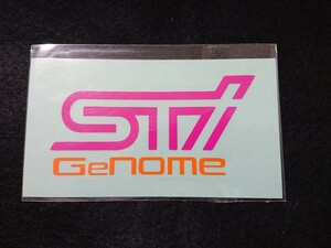 スバル STI Genome ステッカー チェリーピンク ゲノム SUBARU sticker シール