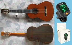 程度の良い1971年製ローズウッド仕様の純日本製クラシックギター　 Tokai ART NO 180　クリップオンチューナー付