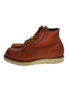 RED WING◆レースアップブーツ・6インチクラシックモックトゥ/US9/RED/レザー