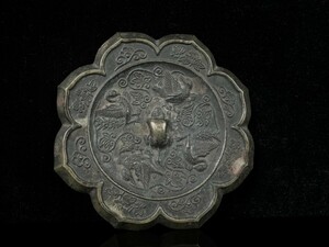 ⑧ 銅鏡 銅製 中国美術『古鏡』素鏡 和鏡 古銅器 古玩 古美術 時代