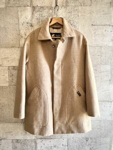 ☆★ 90s～ ITALY製 HUNTING WORLD VIRGIN WOOL COAT CAMEL OLD イタリア製 ハンティングワールド バージンウール ステンカラーコート