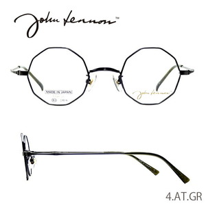 【度付レンズ込】ジョンレノン JOHN LENNON JL-1087-4 AT.GR 10角形 眼鏡 メガネ 日本製 国産