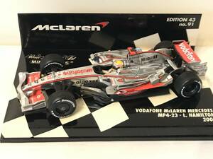 1/43 ミニチャンプス 2008 F1 マクラーレンMP4/23 ルイス・ハミルトン